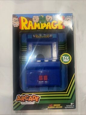Rampage Handheld Arcade Game - Blue